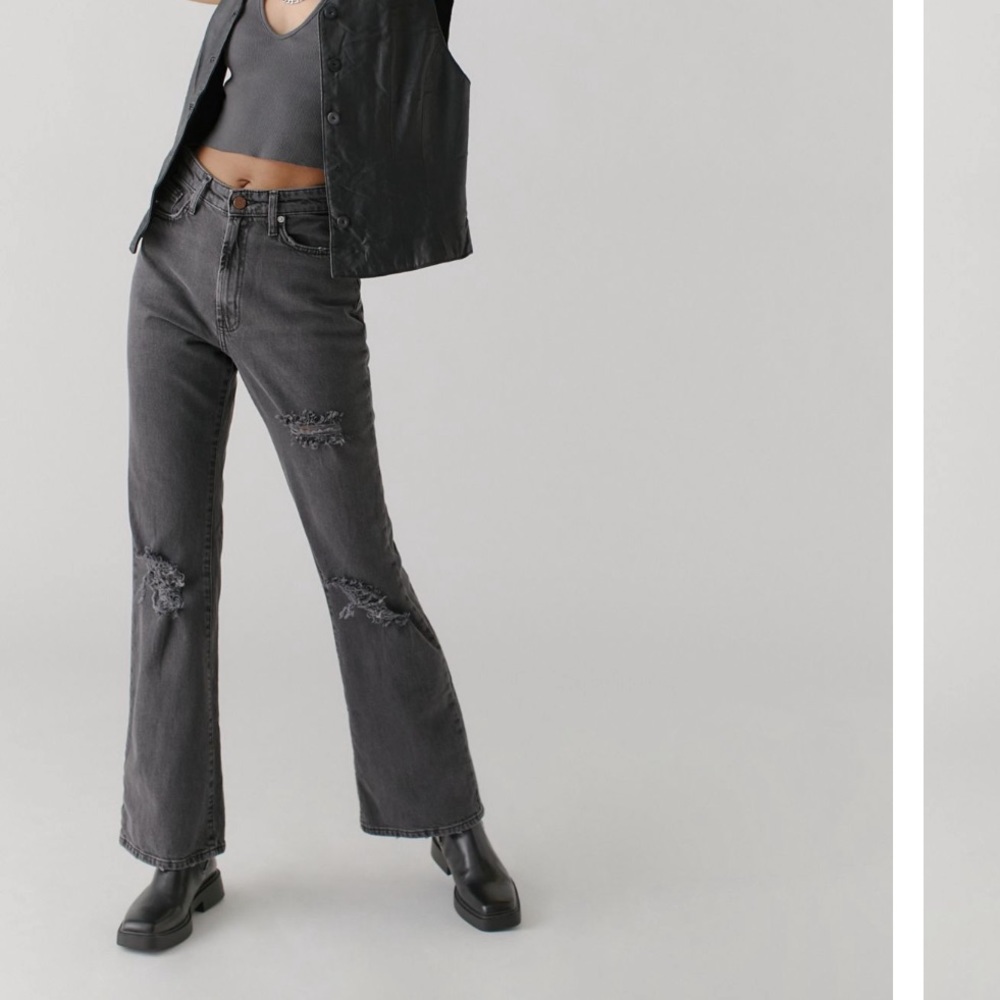 UO Black Flare Jeans